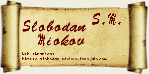 Slobodan Miokov vizit kartica
